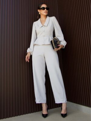 CONJUNTO ALFAIATARIA PEPLUM LUZIA FAZZOLLI