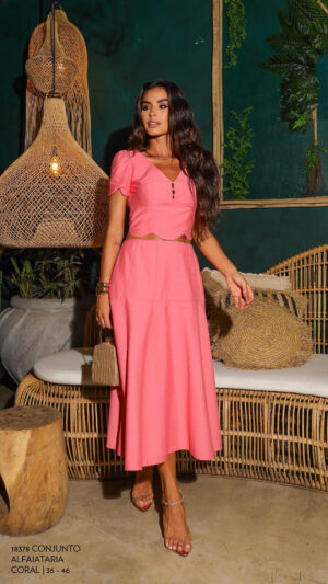 CONJUNTO ALFAIATARIA COM RECORTES LUZIA FAZZOLLI
