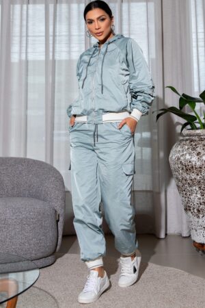 CONJUNTO ALFAIATARIA COM CAPUZ LUZIA FAZZOLLI