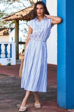 CONJUNTO TRICOLINE LISTRADO LUZIA FAZZOLLI